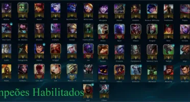 Conta LoL League of Legends Ouro 5 , 58 champions/12 skins