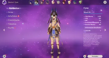 AR 27 COM 4 T5 (RAIDEN, CYNO, MONA E LANÇA DE JADE)
