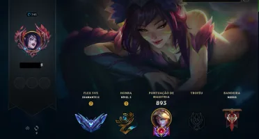 Conta Lol lvl 745 Diamante (224 skins)