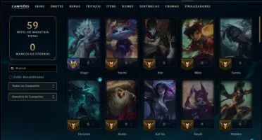 Platina 2 com 60 Champs e 49 Skins ( ADC / SUP / JG )