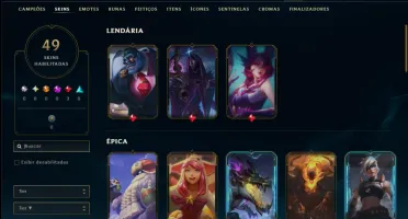 Platina 2 com 60 Champs e 49 Skins ( ADC / SUP / JG )