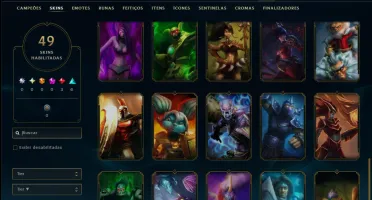 Platina 2 com 60 Champs e 49 Skins ( ADC / SUP / JG )