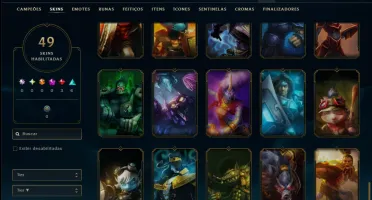 Platina 2 com 60 Champs e 49 Skins ( ADC / SUP / JG )