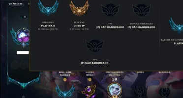 Platina 2 com 60 Champs e 49 Skins ( ADC / SUP / JG )