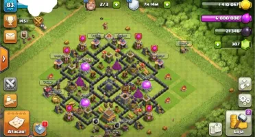 Clash of clans cv8 quase Full barato