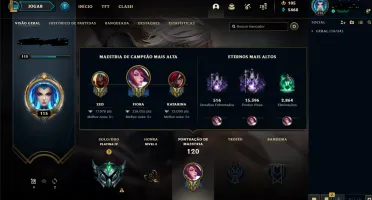 CONTA PLAT 4 VARIAS SKINS(MAIN FIORA, YAS, ZED, KAT)