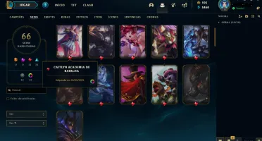 CONTA PLAT 4 VARIAS SKINS(MAIN FIORA, YAS, ZED, KAT)