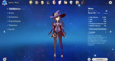 Genshin Impact AR 20 Mona 5*