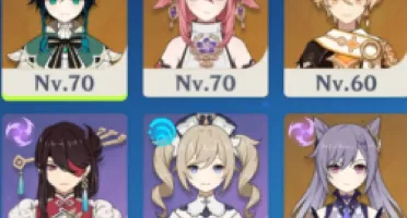 Conta AR49 com venti,ayato,yae miko,qiqi,keqing e orgulho ce
