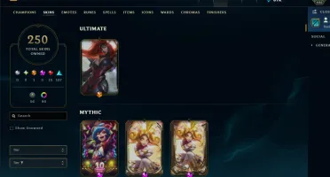 Conta Lol Diamante 2, Full Acesso, Full Champions 250 Skins