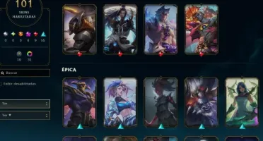 Conta com mais de 100 skins e elo prata