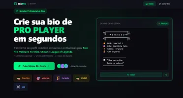 [Bio Pro Gamer] – Gerador de Bio Profissional para Free Fire