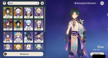 AR49 XIAO+QIQI+MONA+VENTI+HARPA CELESTIAL+12 CHAR CONST.
