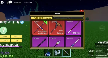 Vendo conta de blox fruit