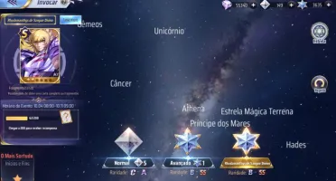 Saint seiya Awakening com mais de 3600 Gemas Avançadas