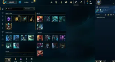 Conta Lol Level 130 + 51 Skins, 84 campeões + conta Valorant
