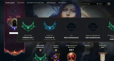 Esmeralda 1 com TODOS os Champs e 257 Skins ( JG / MID ADC )