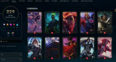Conta Season 2 Elo Platina Com 229 Skins