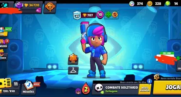 Conta de brawl stars com Shelly estelar