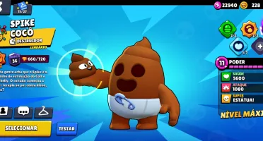 Conta de brawl stars com Shelly estelar
