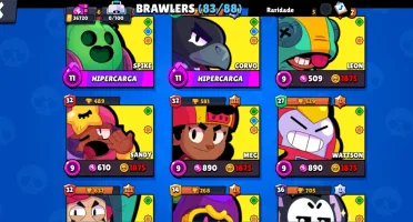 Conta de brawl stars com Shelly estelar