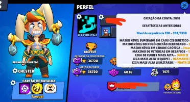 Conta de brawl stars com Shelly estelar