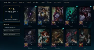 CONTA LOL - LVL 154 - 132 Champions - 59 Skins - FULL ACESSO