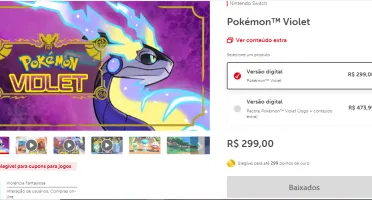 Vendo Conta Nintendo Com Pokemon Violet E Pokemon Sword