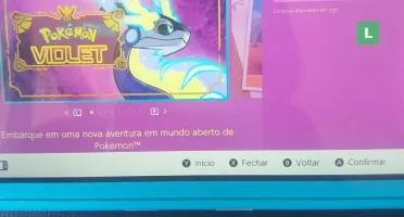 Vendo Conta Nintendo Com Pokemon Violet E Pokemon Sword