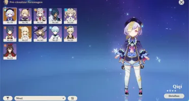 AR 37, gigi + fischl + Chongyun + 11 armas 4 estrelas
