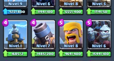 Conta Clash Royale, Lv9 + 220mil DE OURO +3k Trofeus
