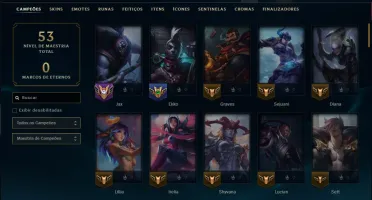 Bronze 2 com 90 Champs e 44 Skins