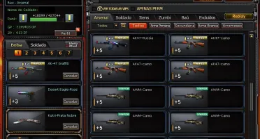 Conta crossfire br + 4 vips + Armas raras + kit razer