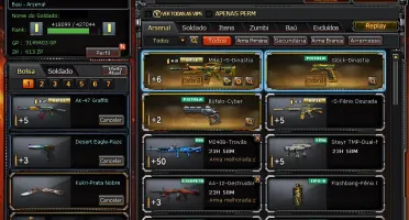 Conta crossfire br + 4 vips + Armas raras + kit razer