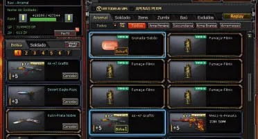 Conta crossfire br + 4 vips + Armas raras + kit razer