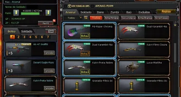 Conta crossfire br + 4 vips + Armas raras + kit razer