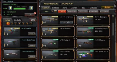 Conta crossfire br + 4 vips + Armas raras + kit razer