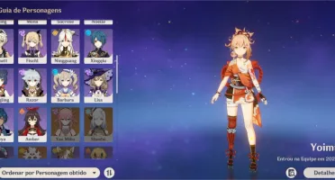 Conta com Yoimiya, Keqing e Mona AR 42