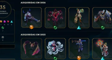 Conta LOL RARA / Full Champions / 408 Skins / Jinx Fragmenta