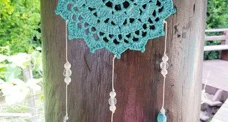 Mandala Filtro dos Sonhos em Crochê