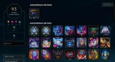 Conta lol lv 93 barata