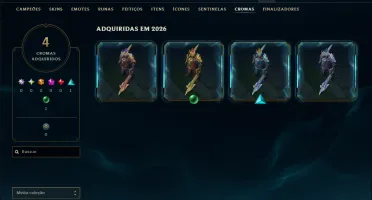 Platina 3 com 50 Champs e 11 Skins