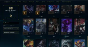 Platina 3 com 50 Champs e 11 Skins