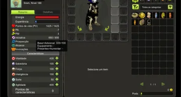 CONTA DOFUS TOUCH IOP 198, SRAM 188, SACRIER 134, CRA 115