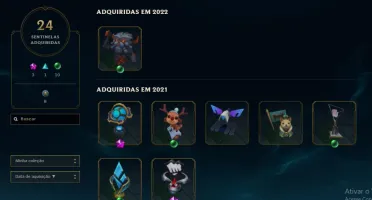 Conta LoL 235 skins