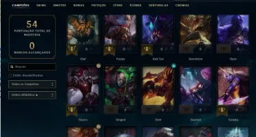 Conta mestre LOL barata