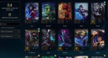 Conta mestre LOL barata