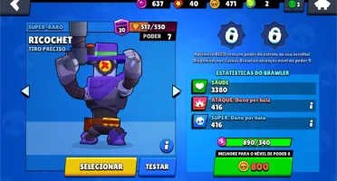 Conta de Brawl Stars com 14k de troféus