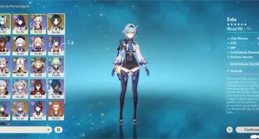 conta genshin impact ar 56 tudo só os boneco quente