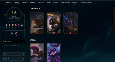 Mestre com 60 Champs e 16 Skins ( 35 PDL )